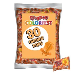 Ring Pop All Orange Punch Lollipop Candy 30ct